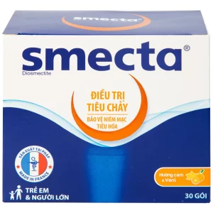 Thuốc bột pha hỗn dịch uống Smecta vị cam