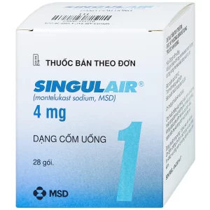 Cốm Singulair 4mg MSD điều trị hen phế quản mạn tính