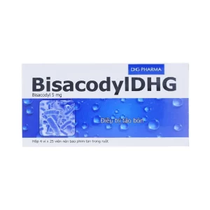 Thuốc Bisacodyl DHG điều trị táo bón, thải sạch ruột