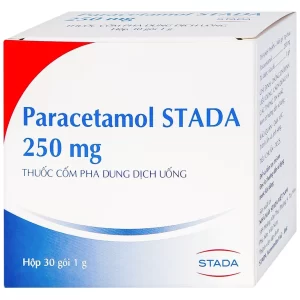 Cốm Paracetamol Stada 250mg điều trị các cơn đau do cảm cúm, nhức đầu, đau họng