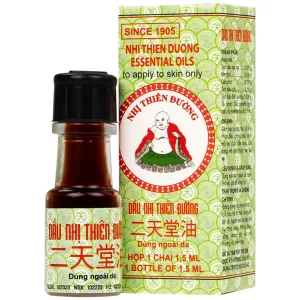 Dầu Nhị Thiên Đường 1.5ml dùng khi bị cảm mạo phong hàn, sổ mũi
