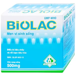 Men vi sinh sống Biolac Biopharco điều trị tiêu chảy, rối loạn tiêu hóa