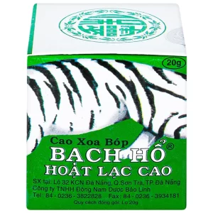 Cao xoa bóp Bạch Hổ Hoạt Lạc Cao Bảo Linh điều trị đau lưng cấp, đau thần kinh tọa