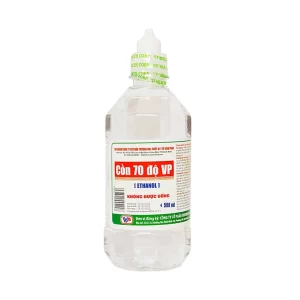 Cồn 70 độ Vĩnh Phúc dùng để diệt khuẩn dụng cụ y tế, bề mặt trong y tế (500ml)