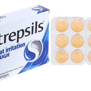 Viên ngậm Strepsils Throat Irritation & Cough Reckitt Benckiser giúp làm sạch đường thở và kiểm soát ho