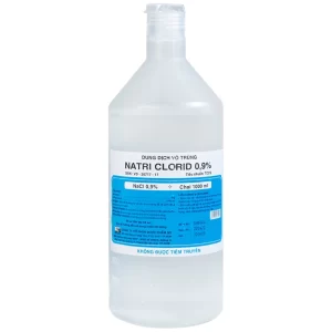 Dung dịch vô trùng Natri Clorid 0.9% Dược 3-2 rửa vết thương hở và kín, súc miệng