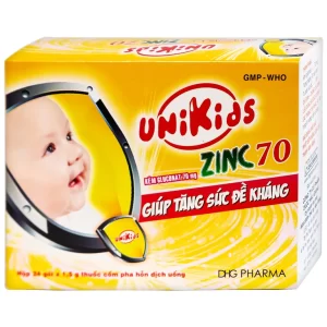 Cốm Unikids Zinc 70 DHG tăng cường sức đề kháng