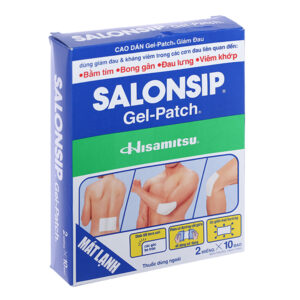 Cao dán Salonsip Gel - Patch Hisamitsu giảm đau, kháng viêm do mỏi cơ, đau cơ