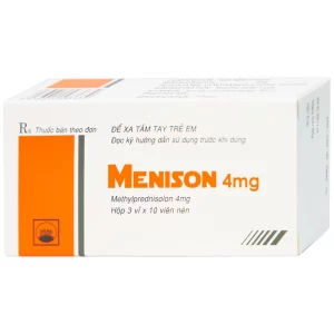 Thuốc Menison 4mg Pymepharco điều trị rối loạn nội tiết, viêm khớp, bệnh collagen