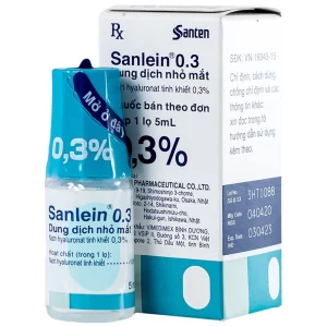 Thuốc nhỏ mắt Sanlein 0.3% Santen
