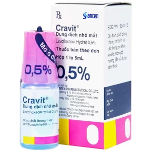 Thuốc nhỏ mắt Cravit 0.5% Santen